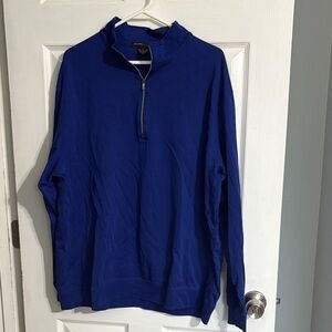 Men's Tiger Woods Collection Blue Quarter-Zip Sweater Size XXL